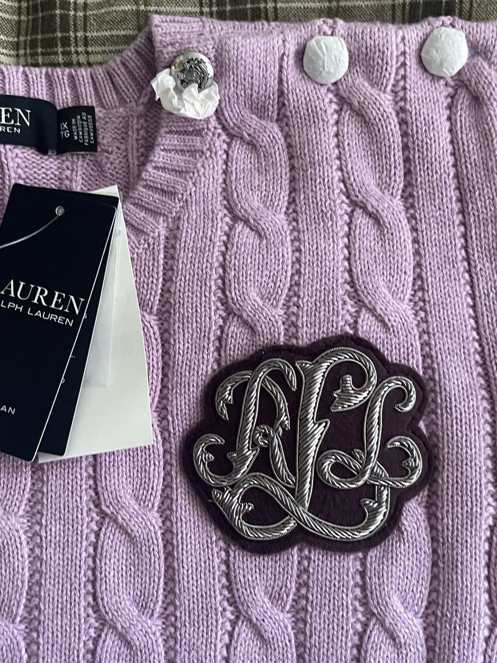 Laure Ralph Lauren Lilac knit sweater